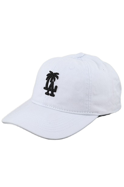 Los Angeles Palm Tree Classic Cap White - Pack of 6