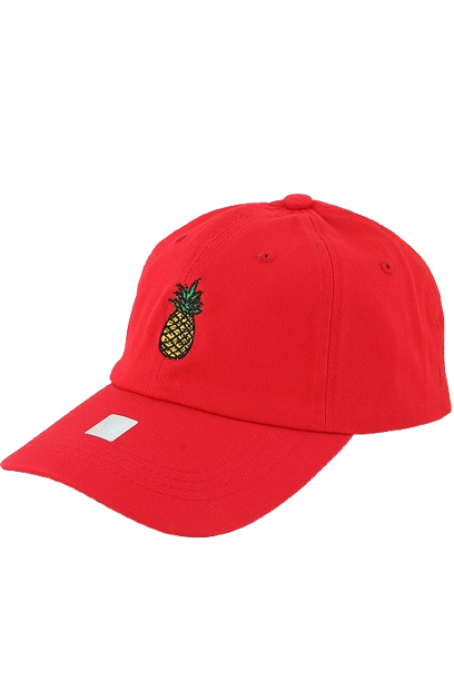 Classic Pineapple Cap Red - Pack of 6