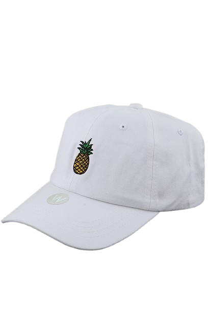 Classic Pineapple Cap White - Pack of 6