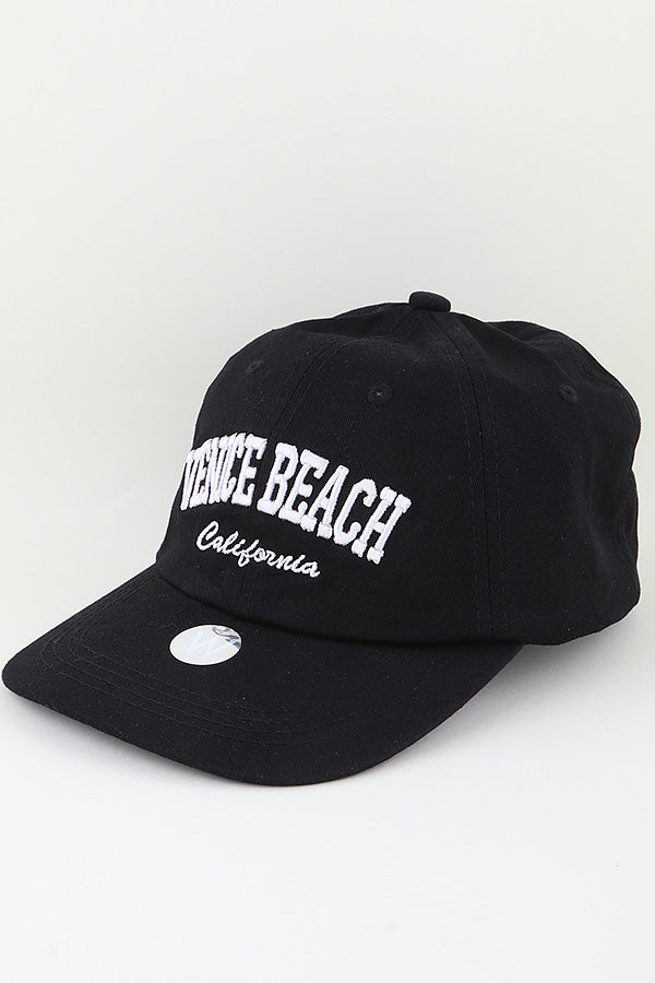 Venice Beach California Classic Cap Black - Pack of 6