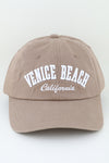 Venice Beach California Classic Cap Black - Pack of 6