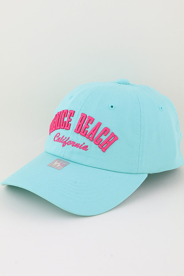 Venice Beach California Classic Cap Mint - Pack of 6