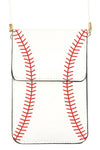 Baseball Cellphone Transparent Crossbody Bag - Pack of 6