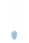 Light Blue Tassel Pendant Necklace - Pack of 6