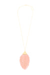 Salmon Tassel Pendant Necklace - Pack of 6