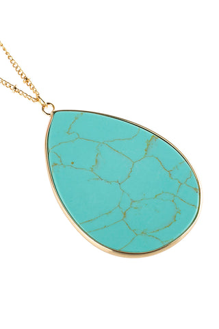 Light Turquoise Longline Hand Knotted Necklace - Pack of 6