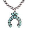 Turquoise Teardrop Bubble Bib Necklace and Earring Set - Pack of 6