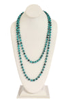 Turquoise Teardrop Bubble Bib Necklace and Earring Set - Pack of 6