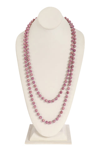 Burgundy Teardrop Bubble Bib Necklace and Earring Set - Pack of 6