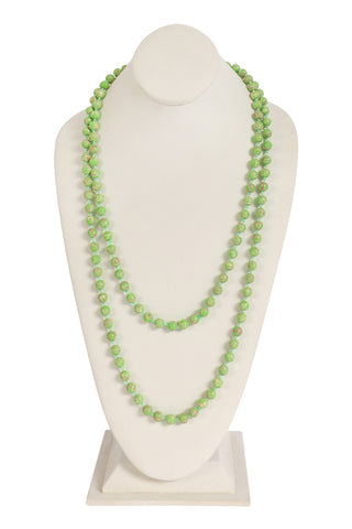 Green Teardrop Bubble Bib Necklace and Earring Set - Pack of 6