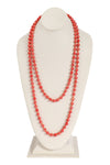 Multilayer Acrylic Necklace and Earring Set Orange - Pack of 6