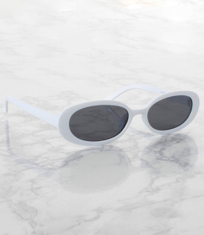 Single Color Sunglasses - KP220504B-WHITE- Pack of 6 - $2.5/piece