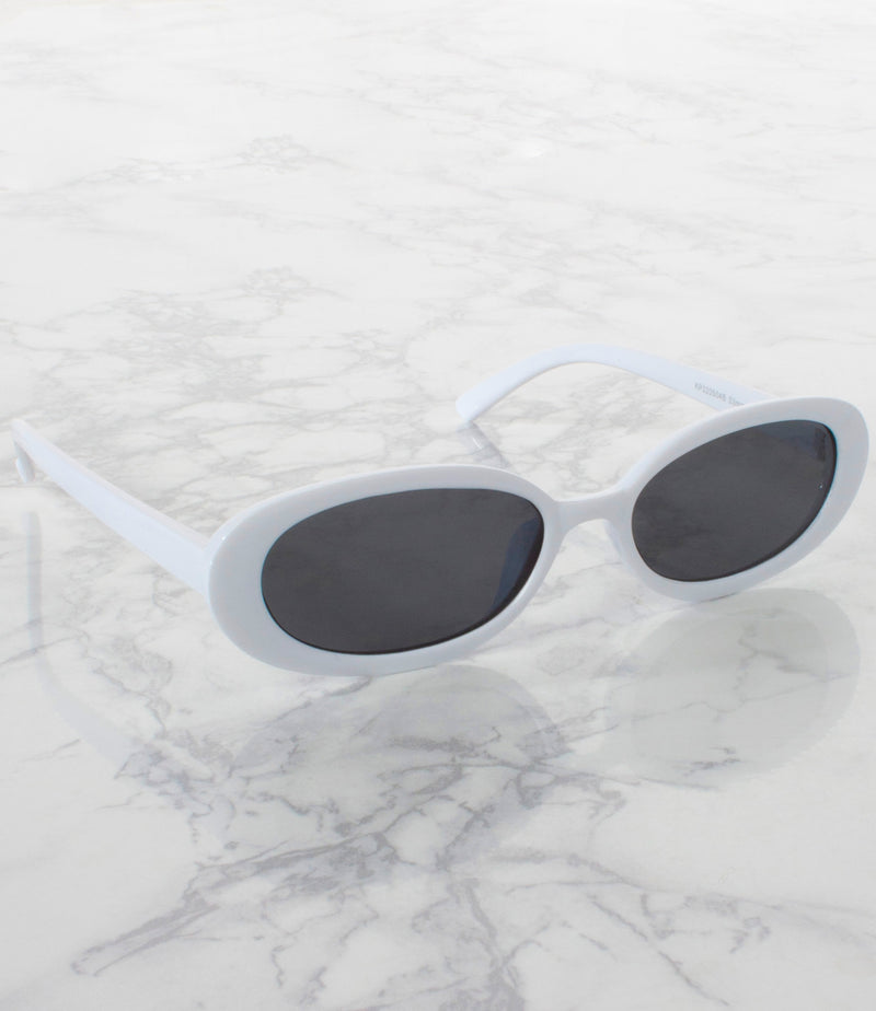 Single Color Sunglasses - KP220504B-WHITE- Pack of 6 - $2.5/piece