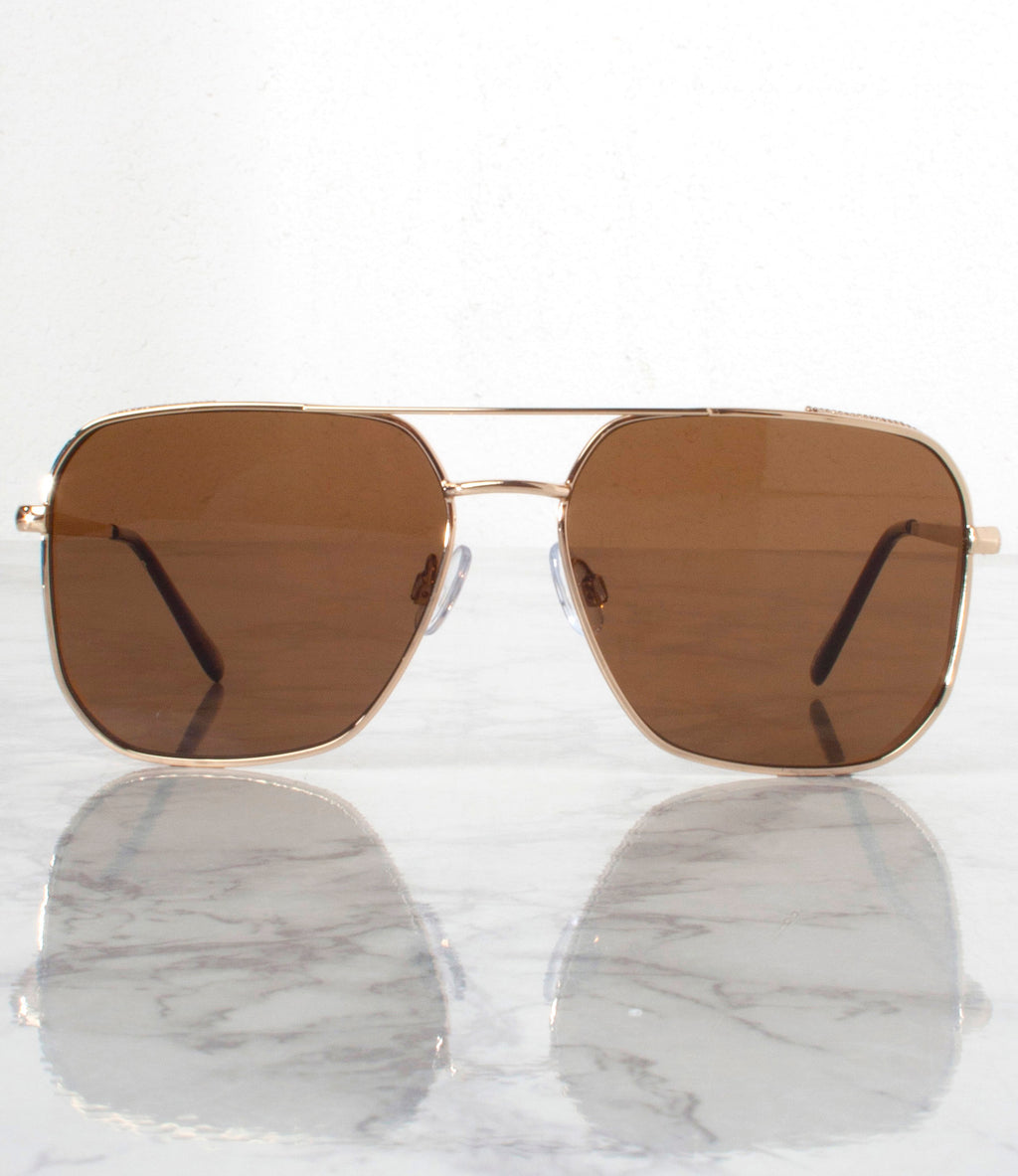 Wholesale Single Color Sunglasses - M118105AP-BROWN - Pack of 6 - $5.75/piece