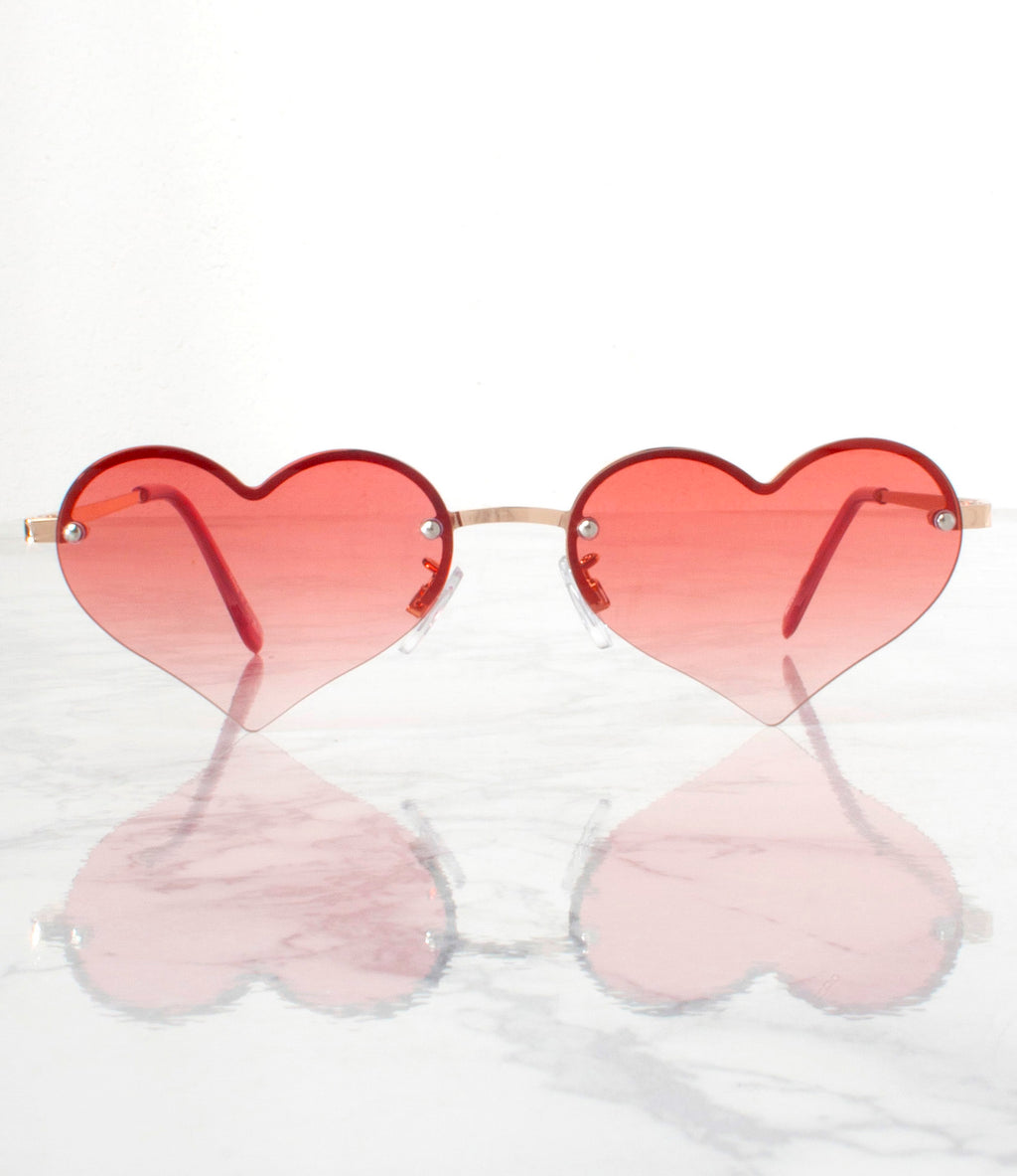 Wholesale Single Color Sunglasses - M2026SD - Pink - Pack of 6 - $3.25/piece