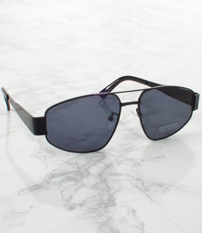 Single Color Sunglasses - M20272AP-BLACK - Pack of 6 - $4.5/piece