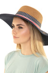 Brown American Flag Floppy Hat - Pack of 6