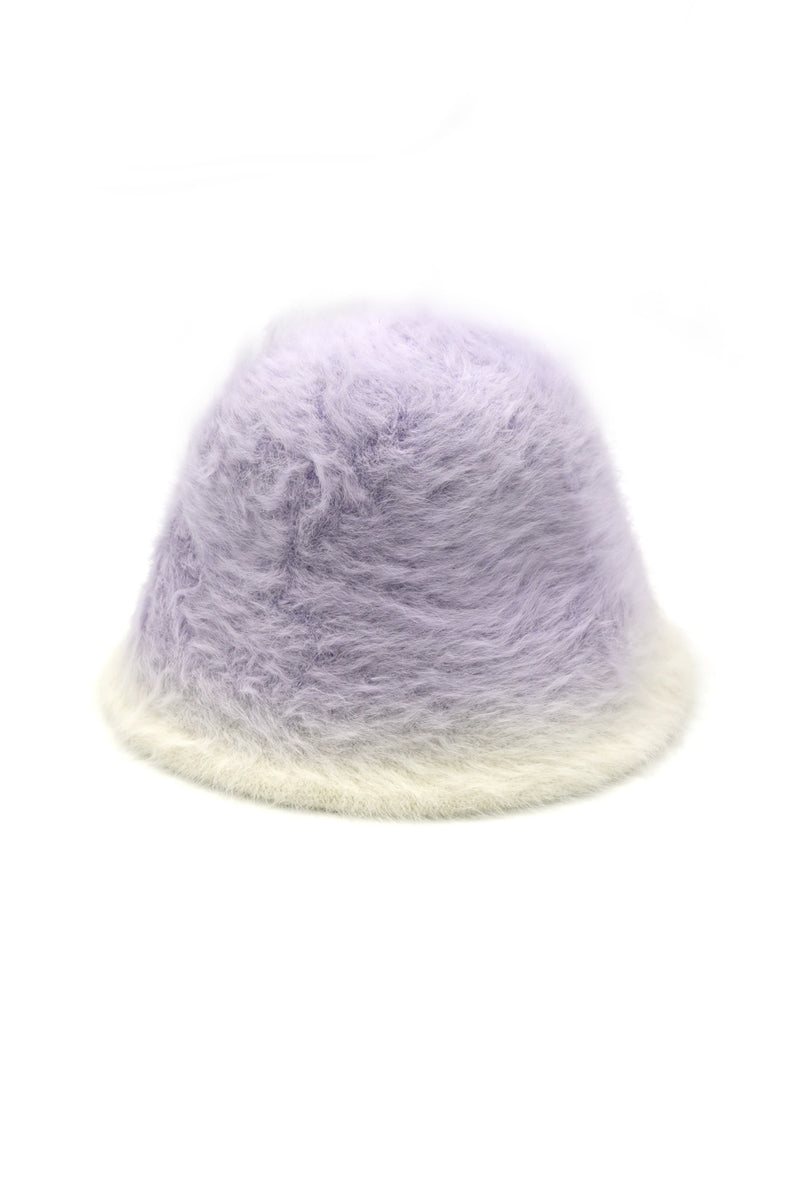 Gradient Color Fuzzy Bucket Hat Purple - Pack of 6