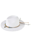 Bead Shells Band Cowboy Cowgirl Handmade Hat Ivory - Pack of 6