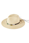 Bead Shells Band Cowboy Cowgirl Handmade Hat Ivory - Pack of 6