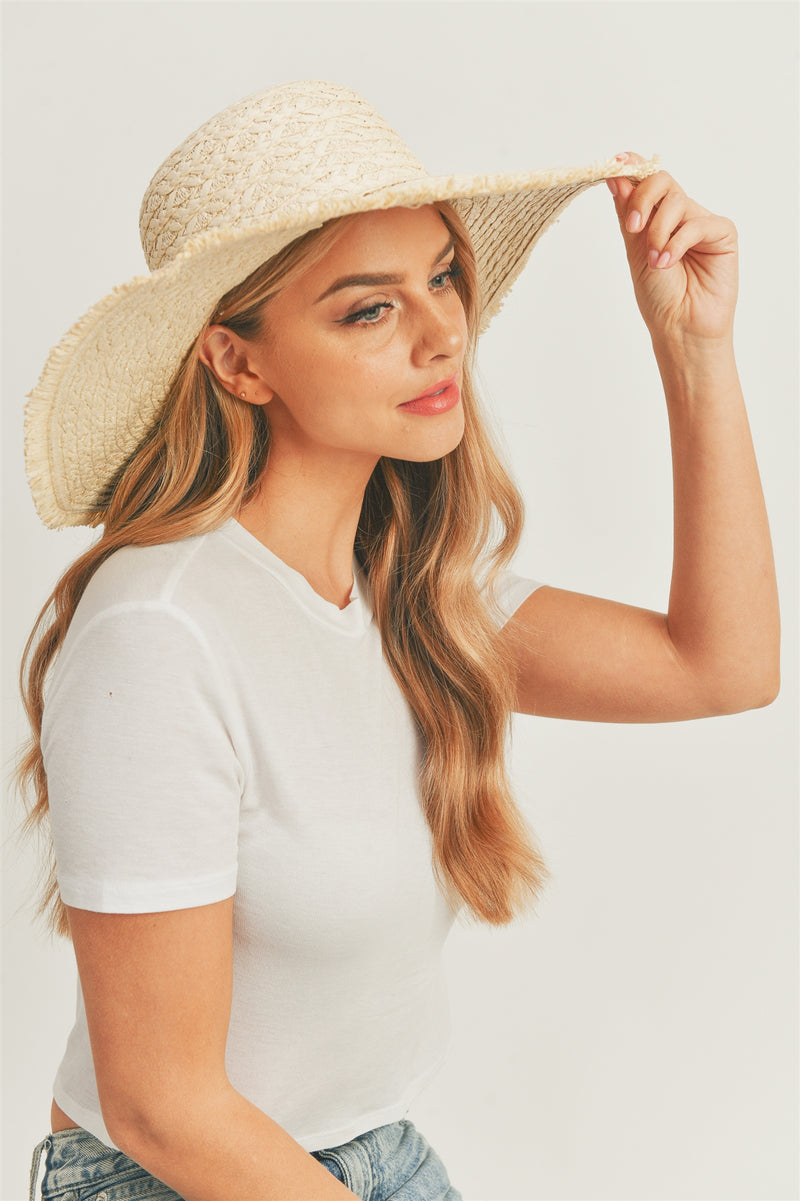 Solid Floppy Sun Hat Beige - Pack of 6