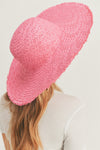 Solid Floppy Sun Hat Hot Pink - Pack of 6