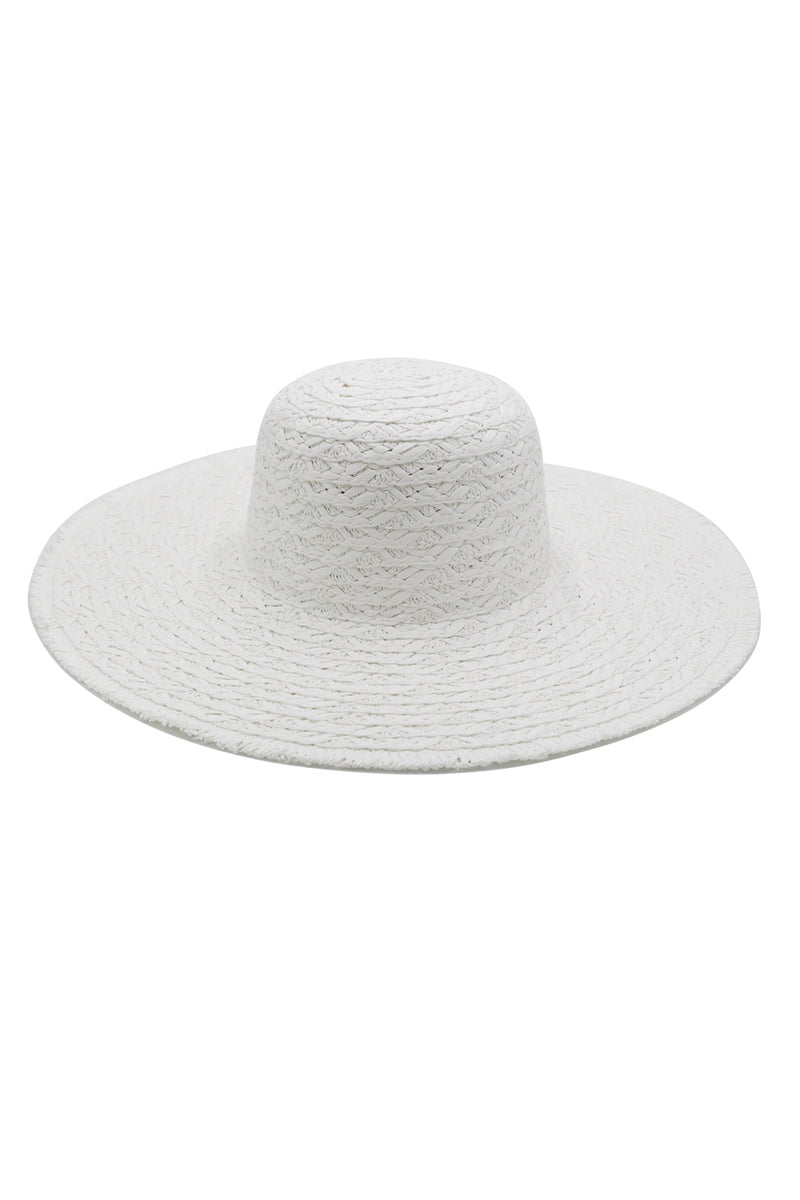 Solid Floppy Sun Hat White - Pack of 6