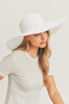 Solid Floppy Sun Hat White - Pack of 6