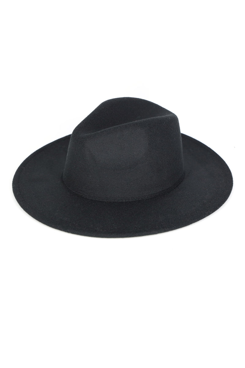 Solid Panama Hat Black - Pack of 6