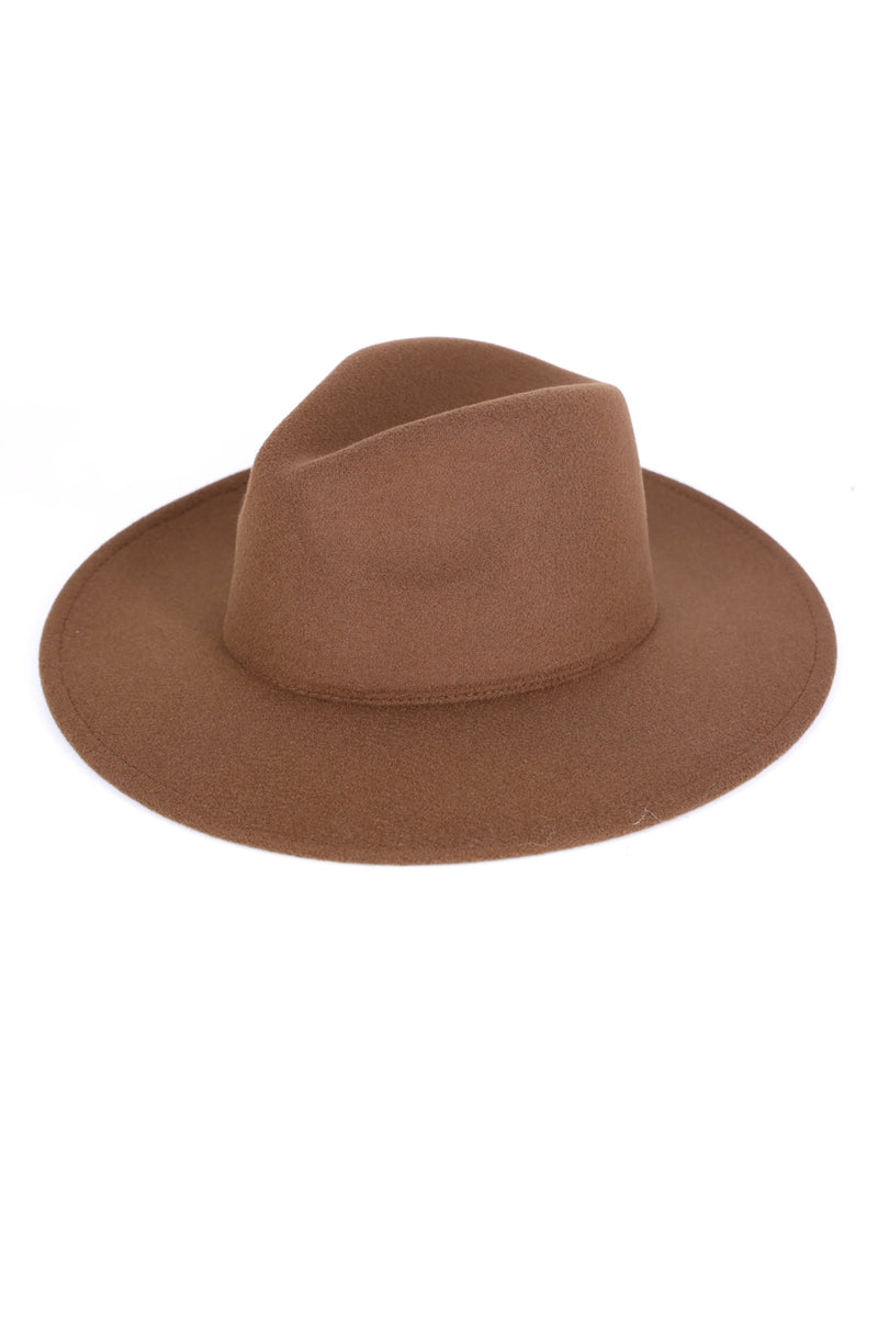 Solid Panama Hat Brown - Pack of 6