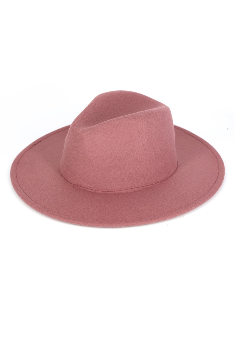 Solid Panama Hat Dusty Pink - Pack of 6