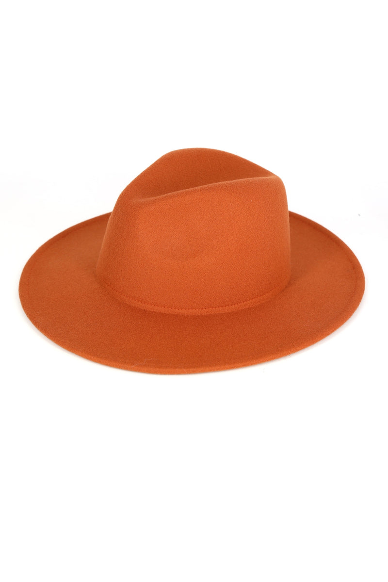 Solid Panama Hat Rust - Pack of 6