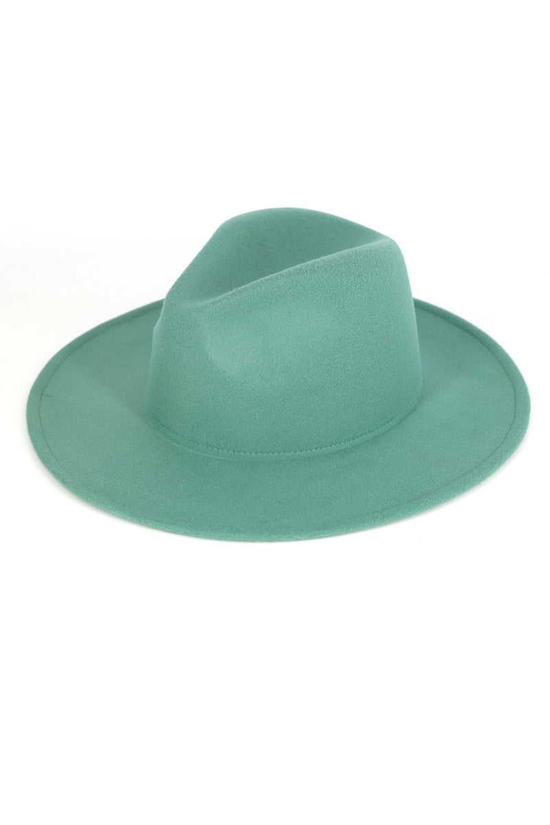 Solid Panama Hat Turquoise - Pack of 6