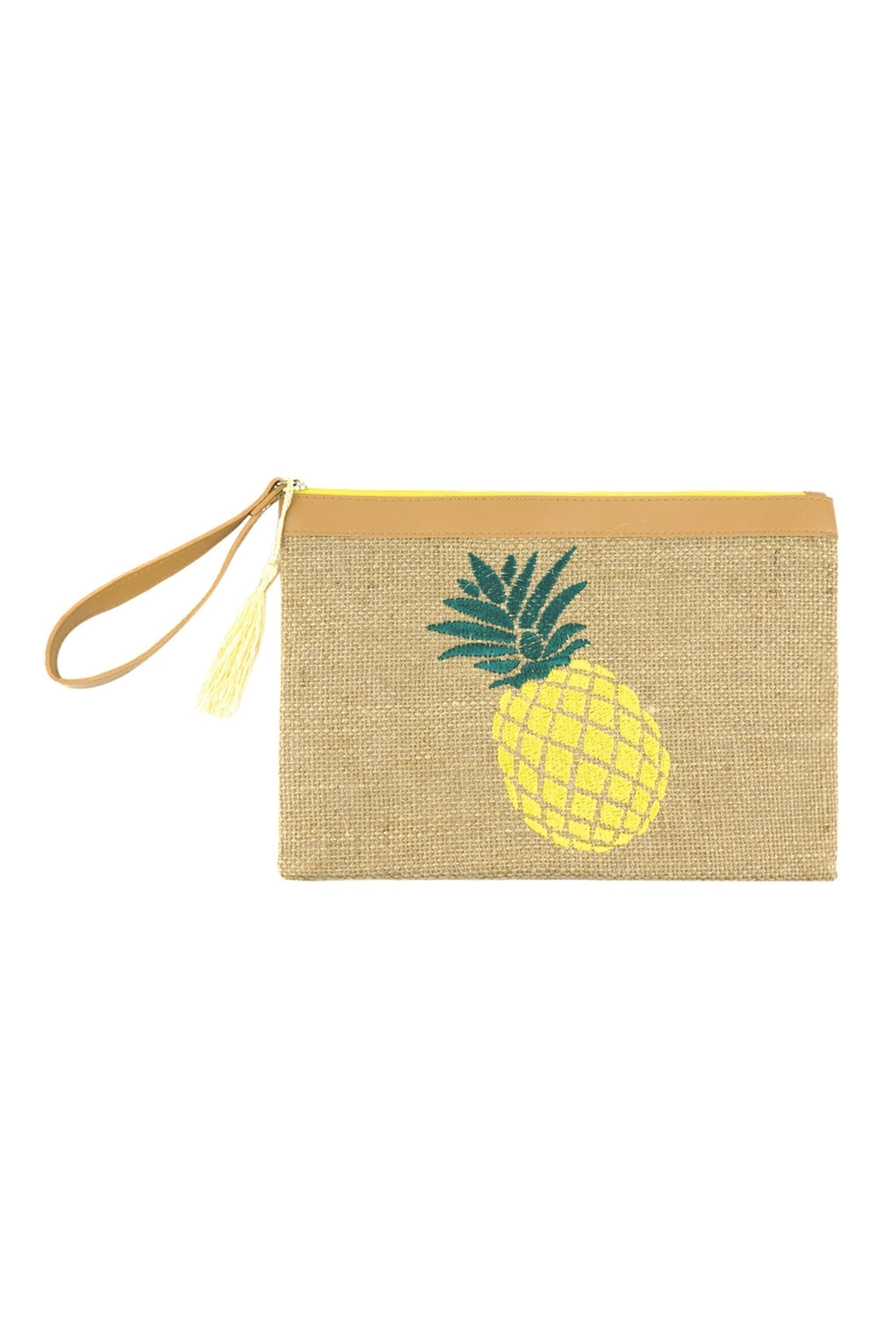 Embroidered Pineapple Tree Pouch - Pack of 6