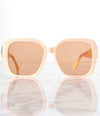 Wholesale Single Color Sunglasses - MP3497- Nude - Pack of 6 - $4/piece