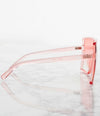 Single Color Sunglasses - P8294-PINK- Pack of 6 - $2.5/piece