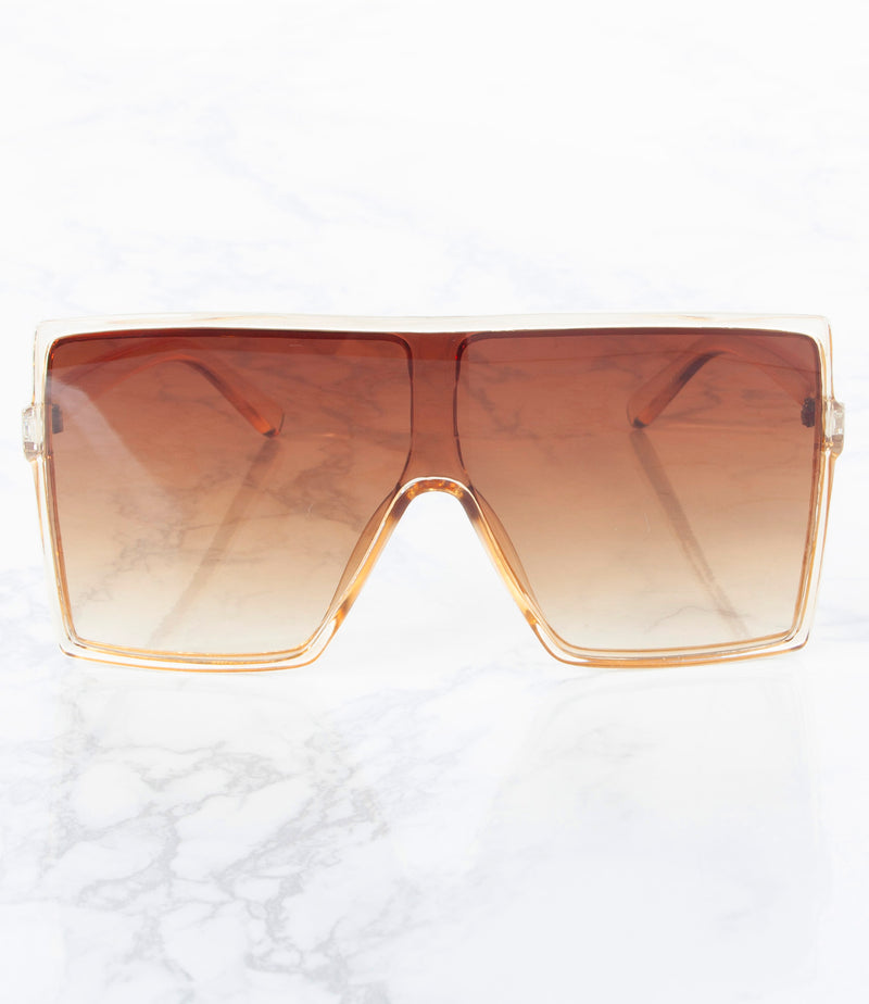 Single Color Sunglasses - P8294CHAMPAGNE- Pack of 6 - $2.5/piece