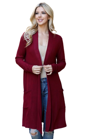 Burgundy Wool Jacket - Pack of 4