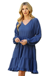 Plus Size Off The Shoulder Dress Royal - Pack of 6