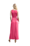 Solid Sleeveless Maxi Dress Fuchsia - Pack of 6