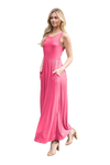 Solid Sleeveless Maxi Dress Fuchsia - Pack of 6