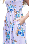 Floral Sleeveless Maxi Dress Lavender - Pack of 6