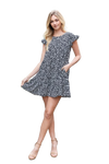 Solid Urban Ribbed Mini Dress with Side Pocket Charcoal - Pack of 6