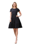 Solid Urban Ribbed Mini Dress with Side Pocket Charcoal - Pack of 6