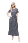 Solid Urban Ribbed Mini Dress with Side Pocket Charcoal - Pack of 6