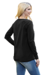 Solid Long Sleeve Round Neck Top Black  - Pack of 6