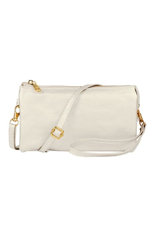 Faux Crossbody Wristlet Bag Ivory - Pack of 6