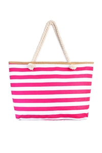 Fuchsia Jumbo Stripe Bag - Pack of 6