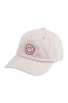 Simple Smiley Fashion Baseball Cap Ivory - Pack of 6